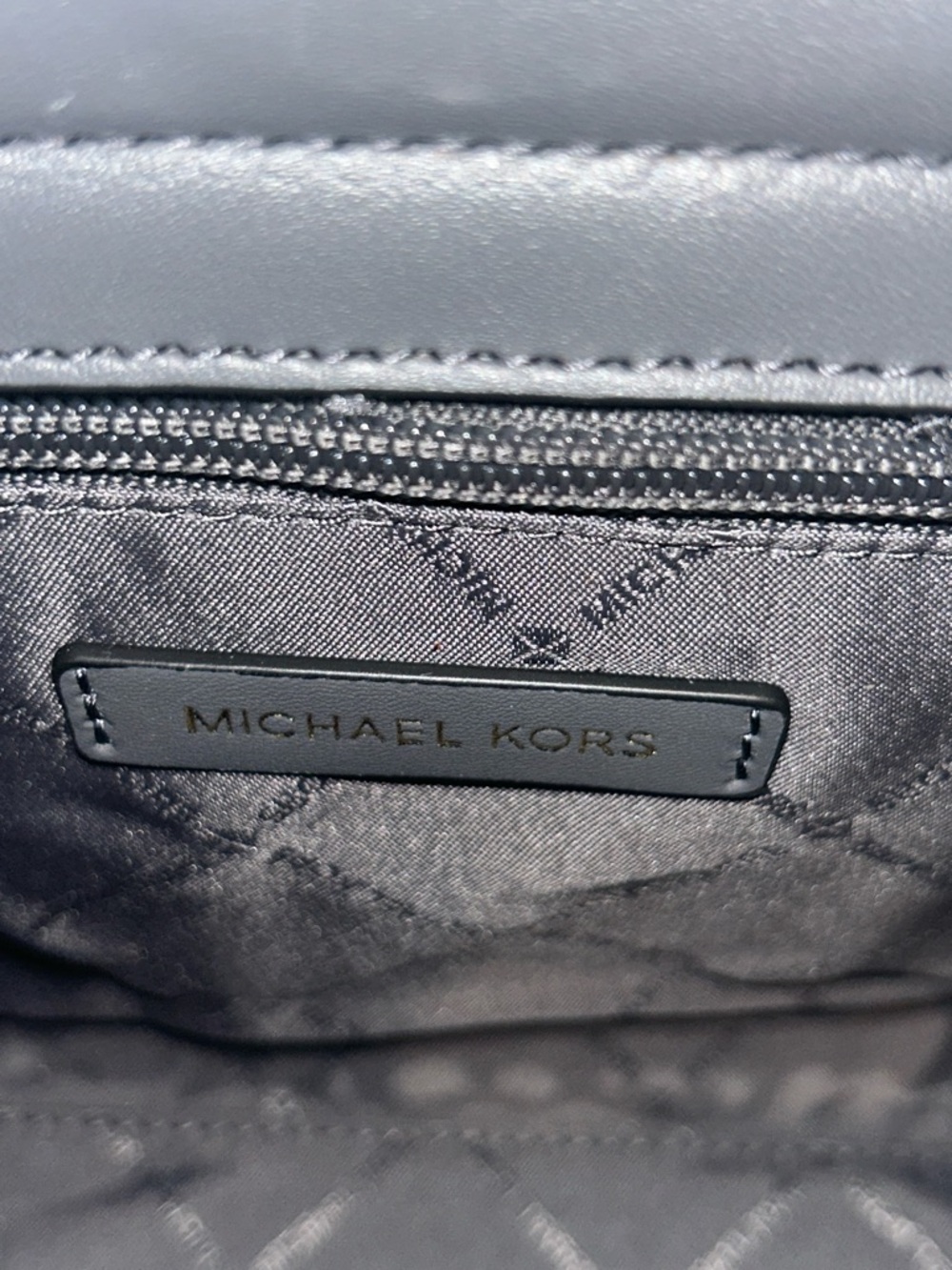 Michael Kors Carmen Heather Gray Mixed-Pattern Medium Satchel Bag Retail $628 - Picture 8 of 11